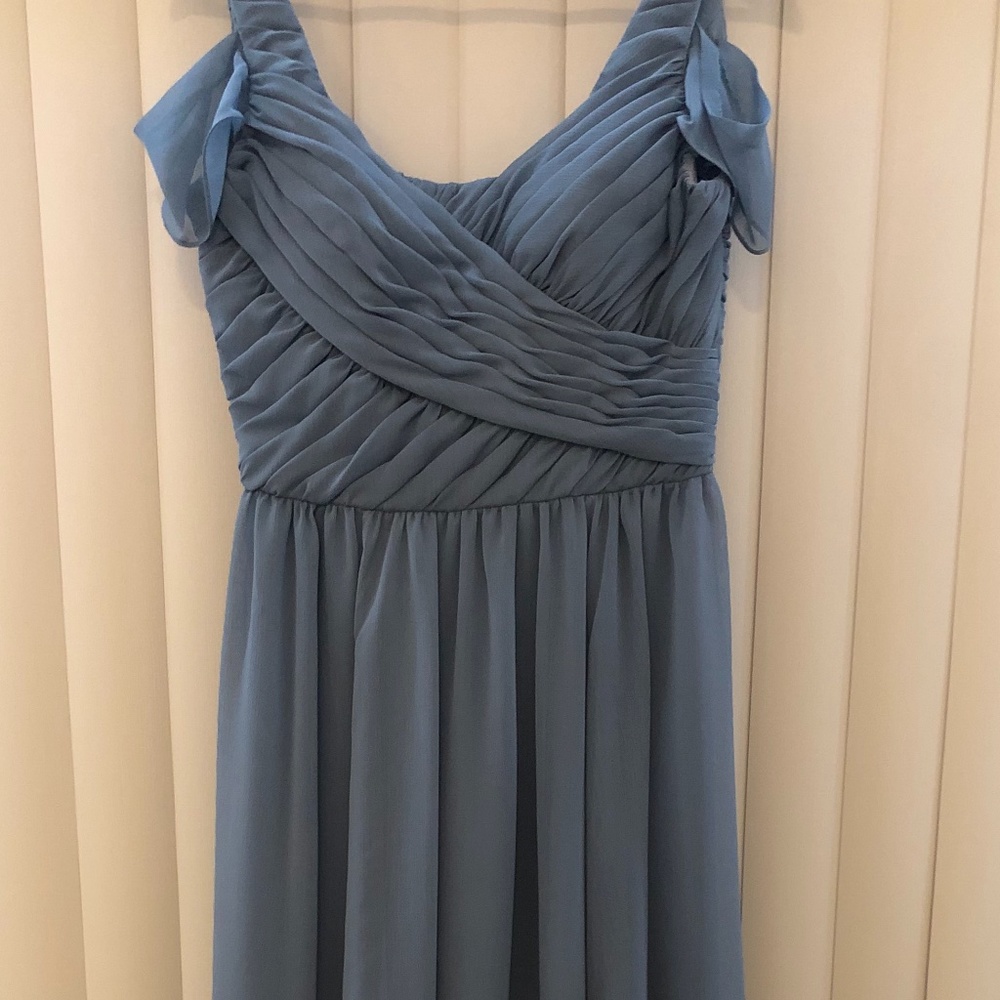 Slate blue prom/bridesmaid dress
